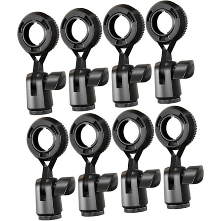 8 stk. PC-mikrofonholder til datamaskin Kondensatormikrofonklips for mikrofon Trådløs mikrofonklips Datamaskinmikrofon Roterende mikrofon