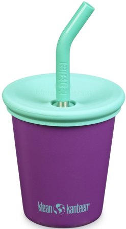 Klean Kanteen Kid Cup muki, 296ml (Kid Straw Lid), Sparkling Grape