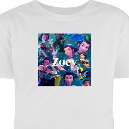 T-Shirt Kpop Demondemonjegere Zoey Kollage Mystic Skog Idol Energi Kraft