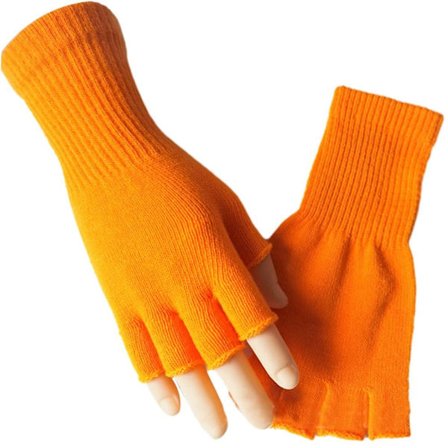 Neulotut hanskat Pitkät lapaset ORANSSI