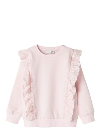 Nmfluva Sweat Unb Tops Sweat-shirts & Hoodies Sweat-shirts Pink Name It