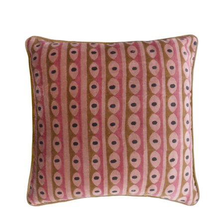 Koristetyyny 50x50 cm, monivärinen pinkki kangas