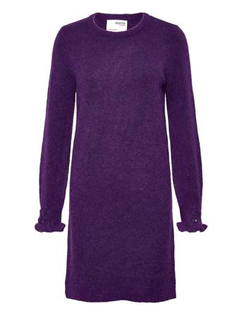 Slfsia Juma Ls Knit O-Neck Dress B Dresses Knitted Dresses Lila Selected Femme