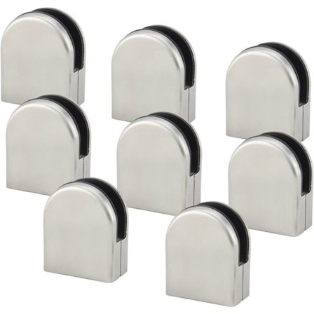 5 stk. (8-10 mm) Glasklemme Glasholder 304 Rustfrit Stål Klemmeholder Cl