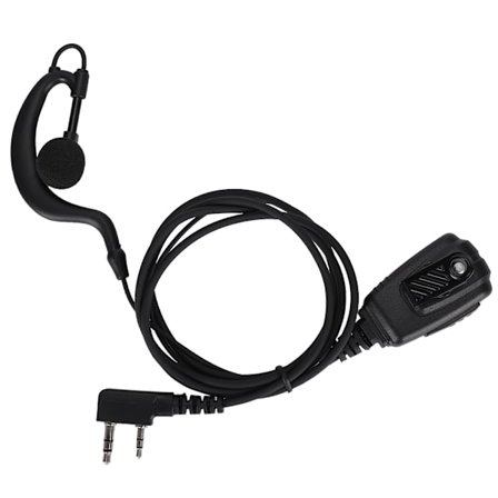 2-stiftskontakt K-huvud Headset Stor PTT-knapp Walkie Talkie Hörlurar Radio Hörlurar