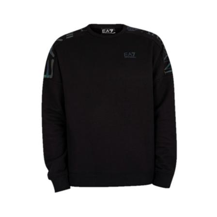 Emporio Armani, Reflective Sweatshirt Zwart, Heren, Maat:M