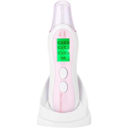 Hudtestare Fuktanalysator Med Lcd Digital Fuktdisplay Vit