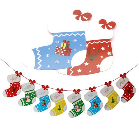 Juldekoration - Girlang 2 m Julstrumpor