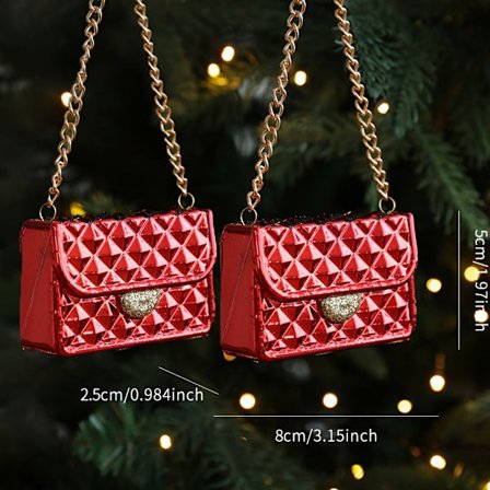 Nytt rødt og hvitt juletrepyntsett, vintage uknuselig swirl lollipop God Jul-anhengsett med hengering, S [DB]