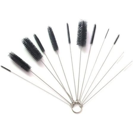 Rengjøringsbørste, 12-pakning flaskebørste for kjøkkenkjele tekanne Sp