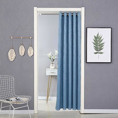 Rumsavdelare Gardin Total Sekretess Vägg Rumsavdelare Skärmar Ljudisolerade Bred Mörkläggningsgardin För Vardagsrum Sovrum