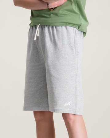 New Balance New Balance French Terry Small Logo Short Grå Shorts Dreng - Kids Brand Store