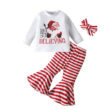 Kids Crew Neck Set Bokstäver Printed Våren Höst Outfits