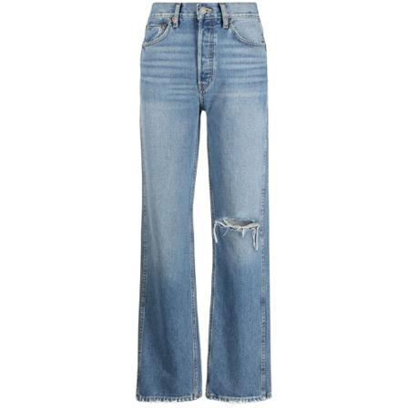 Re/Done, Flared Jeans Blauw, Dames, Maat:W28