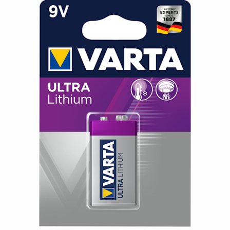 Ultra Lithium 9V Batteri 1-pak