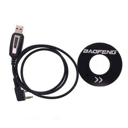 Vandafast USB programmeringskabel med Driver CD Firmware til BaoFeng UV5R/888s Walkie Talkie K-stikkontakt