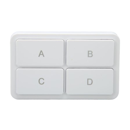 Smart Knapp Strömbrytare 4 Gang APP Fjärrkontroll för Tuya ZigBee Hub Hushållsapparater