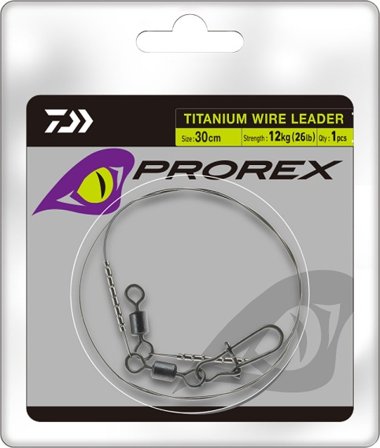 Daiwa Prorex Titanium Wire Leader 30cm 18kg/40lb