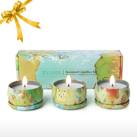 Doftljus Presentljus Burkljus Jasmine Lavendel Ros Quee