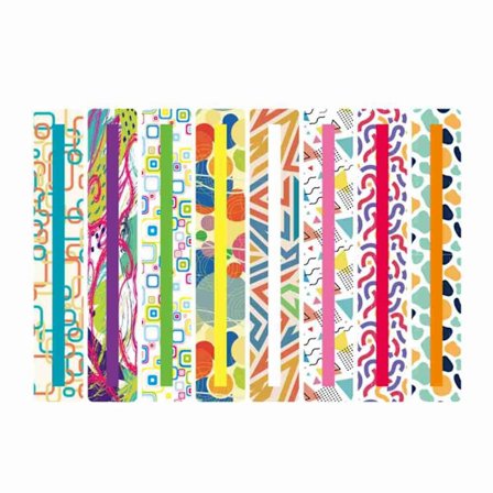 8 stk/sæt Farverige plastikbogmærker Læs vejledning STYLE 7 STYLE 7