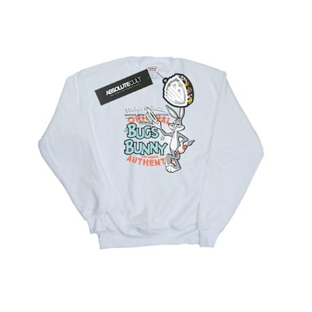 Looney Tunes Pojkar Vintage Bugs Bunny Sweatshirt 7-8 År Vit