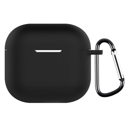 AirPods 4 silicone Case with Hook - Black