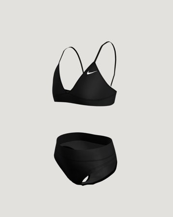 Nike Nike Essential Triangle Bikini Set Svart Badetøy/Badekåper Jente - Kids Brand Store