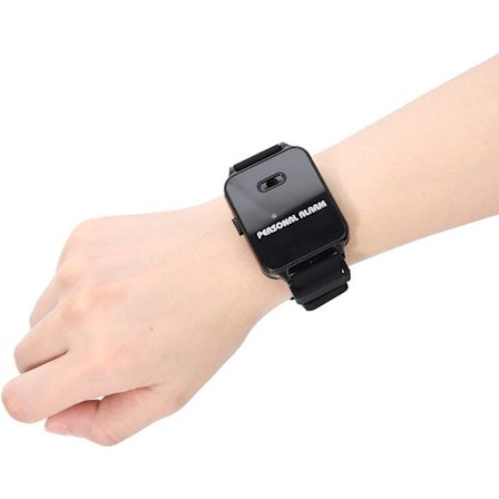 Sikkerhetsalarm Armbånd Personlig Beskyttelsesalarm med Lampe for Barn Kvinner Utendørs Løping Selvforsvar