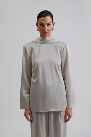 Malina - Joline blouse - XL - Steel Grey