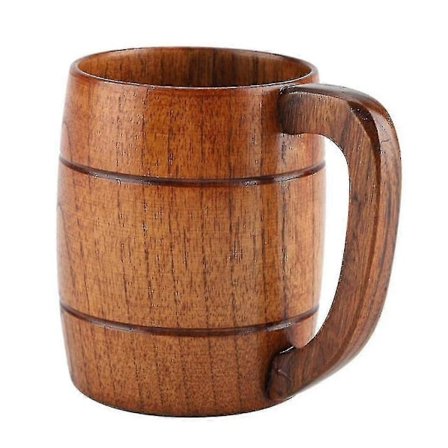 Ölmugg i trä, hantverk i ek, handgjord - Slitstark, robust