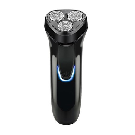 Elektrisk barbermaskin for menn, oppladbar, vanntett, bærbar bilbarbermaskin, trippelhode, vaskbar, roterende, langvarig batteri, reise-epilator