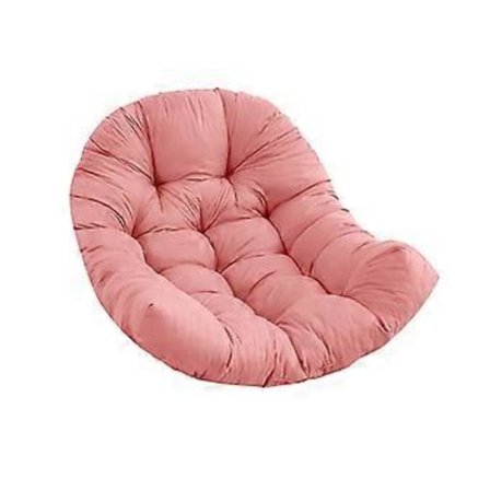 Munanmuotoisen tuolin korvaava pehmuste riipputuolille, mukava paksu riippukorituolin istuintyyny puutarhan riippumatolle (Pinkki)