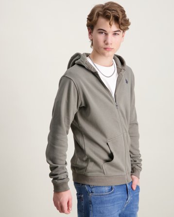 U.S. Polo Assn. DHM LB Zip Hoodie Grønn Hettegensere/Hoodies Gutt - Kids Brand Store
