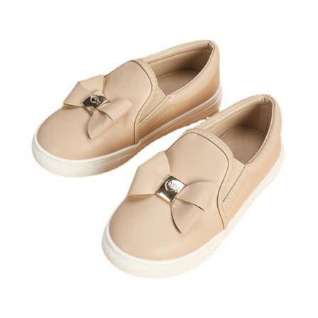 Platta Sneakers För Barn Med Rund Tå