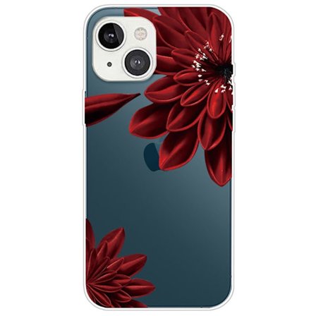 Deco iPhone 14 skal - Röd Blomma