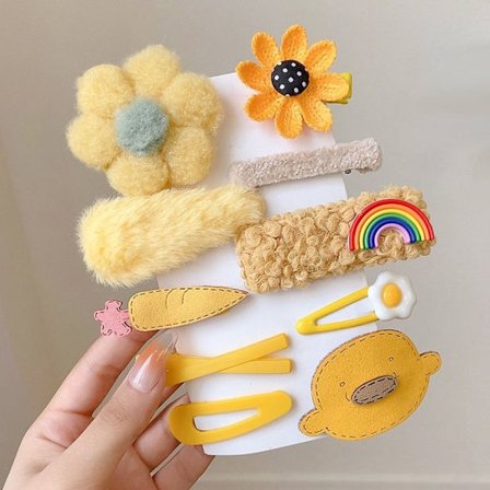 2 st Plysch hårklämmor Hårklämmor 5 5