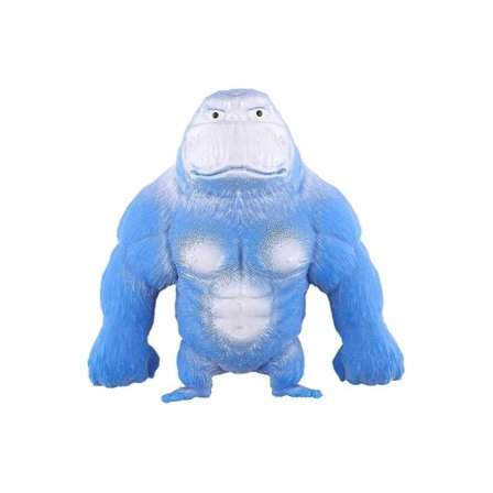 Bästa gorillorna Stretchy Spongy Squishy Monkey Gorilla Stress Relief Toy Vent Doll Bästa Blå