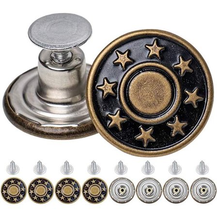 Bukser Knapper Udskiftning, Jeans Reparation, Jeans Reserveknap