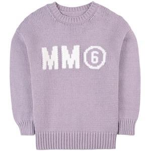 MM6 Maison Margiela Purple Branded Knit Sweater 10 Years - Jumpers and knitwear - 10 years - Purple - Junge