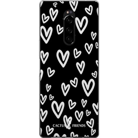 Kompatibel Mobilcover til Sony Sony Xperia 1 Cactus and Friends - Handdrawn Love Chaos
