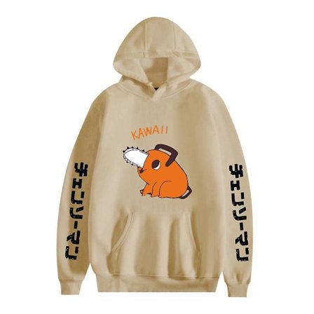 Vuxna Motorsåg Man Anime Hoodie Pochita Print Luvtröjor Toppar Pullover Sweatshirt Presenter