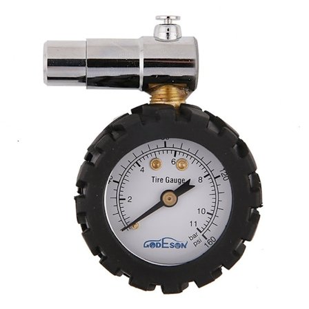 Cykel Däcktrycksmätare 0-160psi/11bar