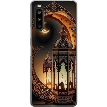 Kompatibel Mobilcover til Sony Xperia 10 II Nærbillede af kattens øje med intens blå iris og detaljeret pels i makrofotografi