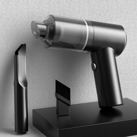 6000pa trådløs håndholdt bilstøvsuger, kraftig trådløs håndholdt støvsuger, bærbar støvsuger med 120w genopladelig strøm, sort