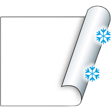 Etiketter kyl- & frysprodukter 29x28mm Vit