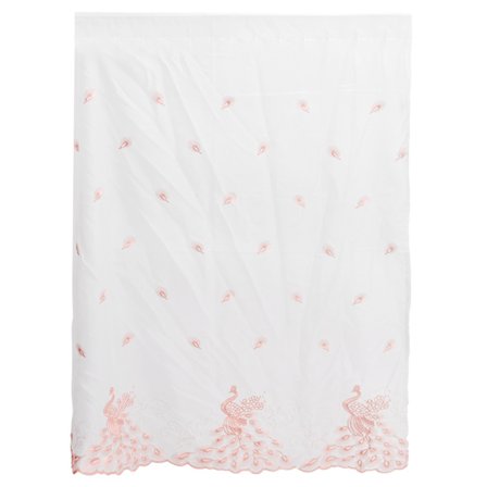 Gardin Påfugl Broderi Mønster Vindusskjerming Gardin for Stue Soverom