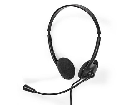 NEDIS Headset CHSTU110BK On-Ear USB-A/C - Lyreco - Datorprodukter - Kringutrustning - Datorheadset