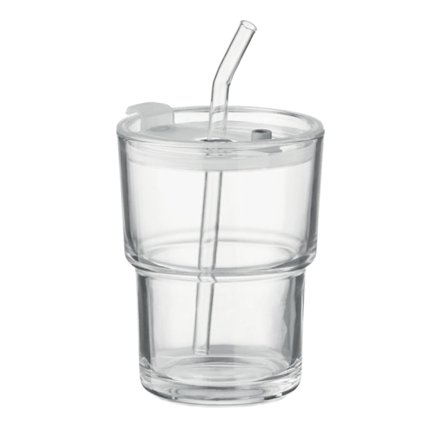 MidOcean Sip Straw Glas 400ml Tumbler One Size Transparent
