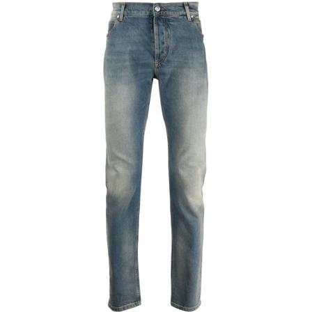 Balmain, Jeans Blauw, Heren, Maat:W31,elastan