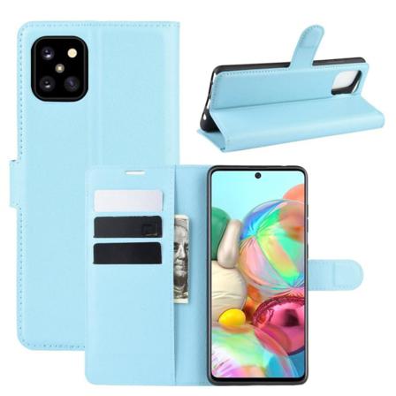 Samsung Galaxy Note 10 Lite - Litchi Plånboksfodral - Ljus Blå Lightblue Ljus Blå